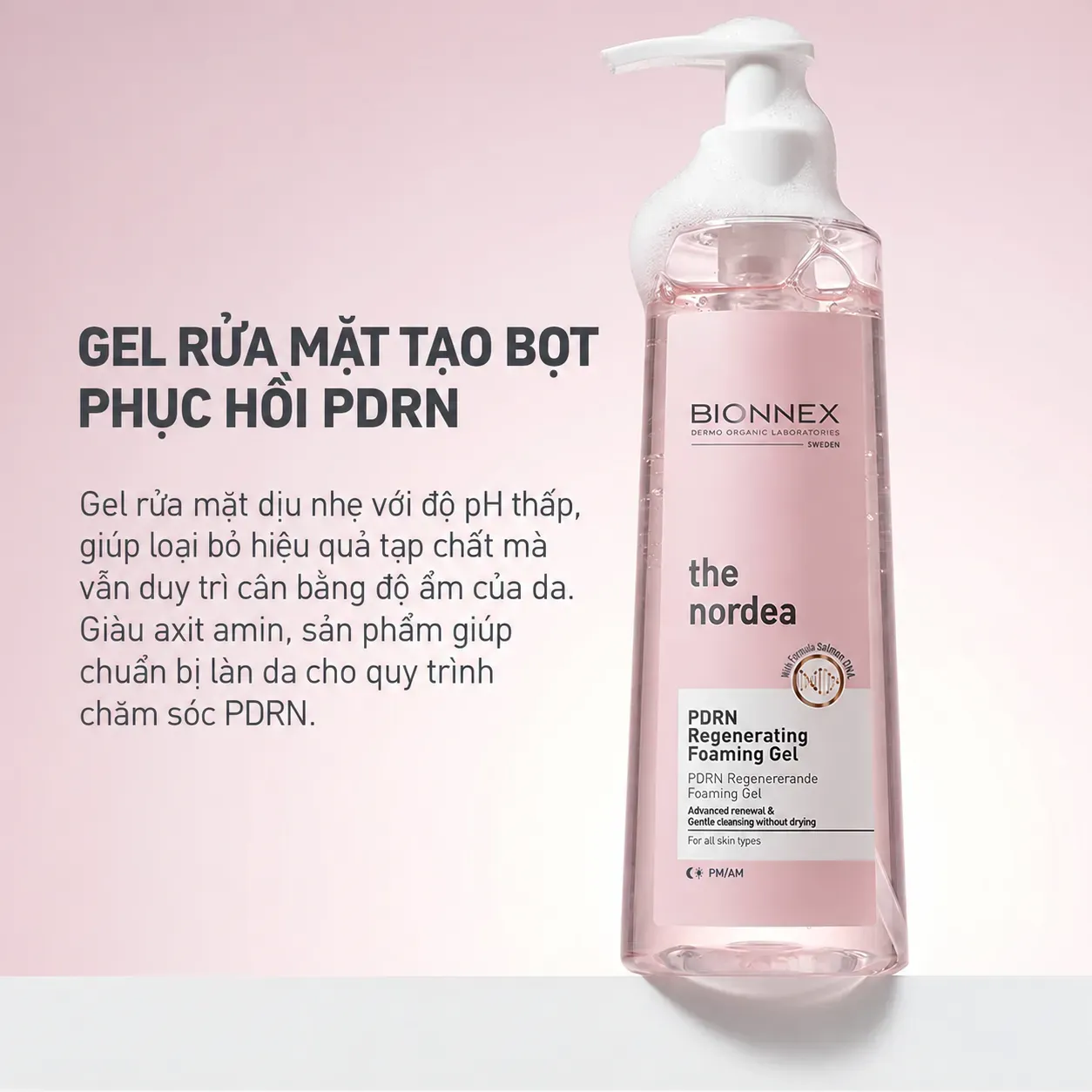 Gel Rửa Mặt Bionnex Salmon DNA PDRN Cleansing Gel (200ml) Hover