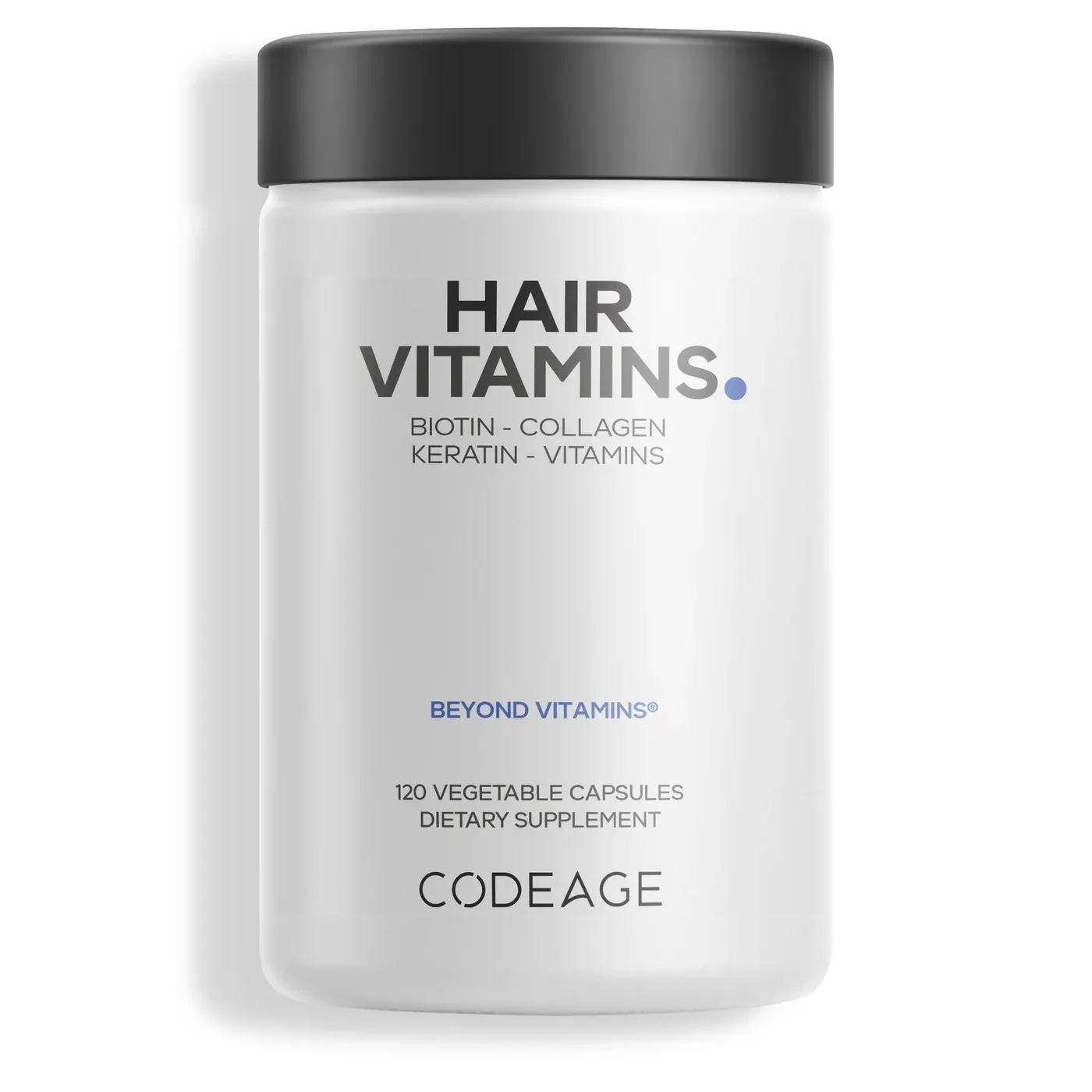 Codeage Hair Vitamins – Biotin 10.000mcg, Marine Collagen & Keratin – 120 Viên