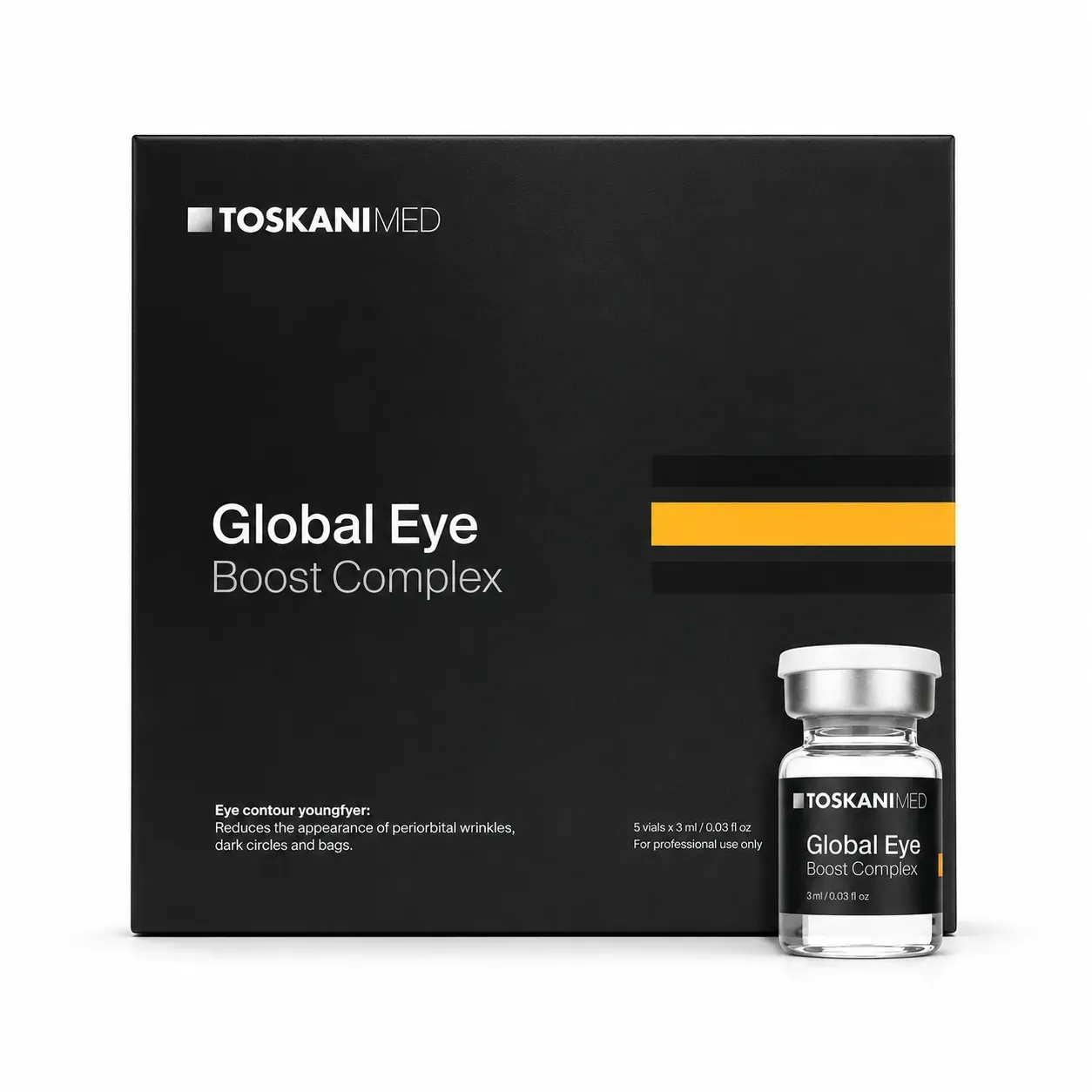 Tinh chất vi kim Boost Complex trẻ hoá vùng mắt toàn diện Toskani Global Eye 3ml x 5 vials Hover