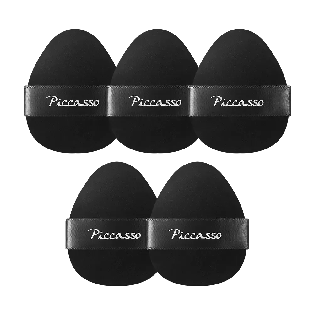 Combo 5 Miếng Bông Phấn Phủ Kiềm Dầu Piccasso Soft Powder Puff 5P Cao Cấp