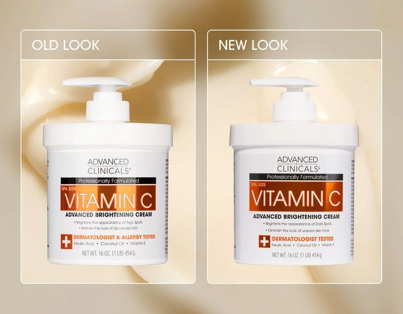 Kem dưỡng sáng da chuyên sâu Advanced Clinicals Vitamin C Advanced Brightening Cream 59ml & 454g